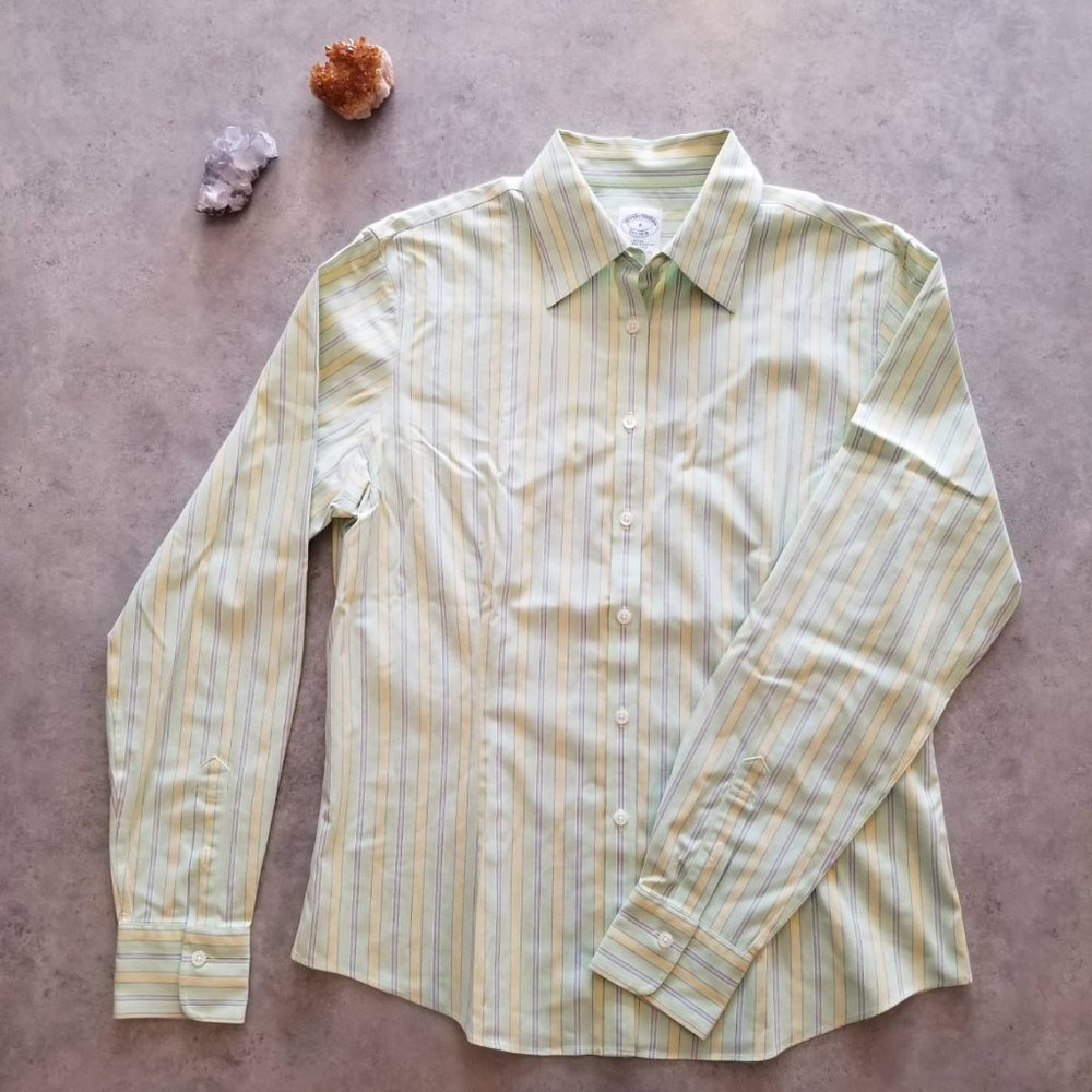 Brooks Brothers Non-Iron Fitted Button-Down, 8